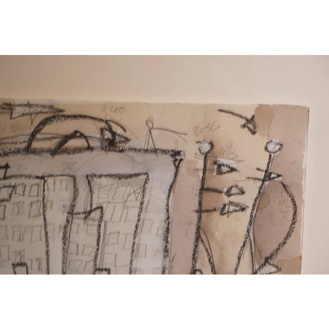 This 1997 mixed media artwork by Lindsey Nobel captures her signature exploration of connection, memory, and mapping...