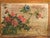 This antique Chinese trunk with painted panel in elm is a dowry chest with a sliding lid and a painted panel framed in...