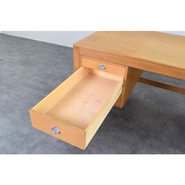 Mid-Century Oak Desk by Chr. Rasmussen for Randers Møbelfabrik, 1970s For Sale - Image 17 of 18