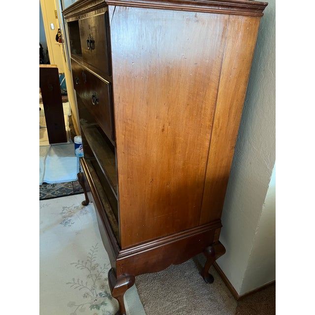 Showing for Sale tall Queen Ann Chest of Drawers wonderful piece of History. Has been restored as seen in pics, solid as a...