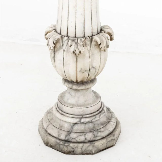 Early 20th Century Neoclassical Alabaster Pedestal For Sale - Image 5 of 6