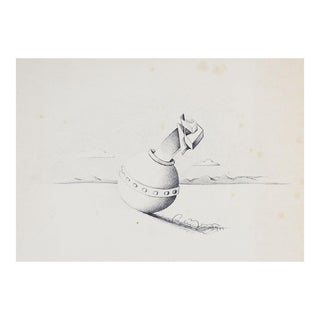 1989 Abstract Surreal Lithograph For Sale