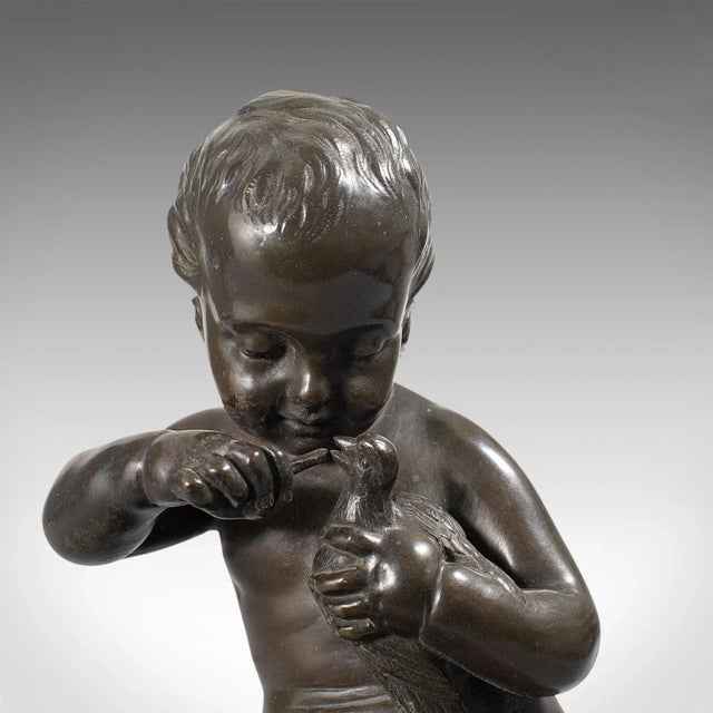 Late 19th Century French Bronze Cherub Putto For Sale - Image 11 of 13