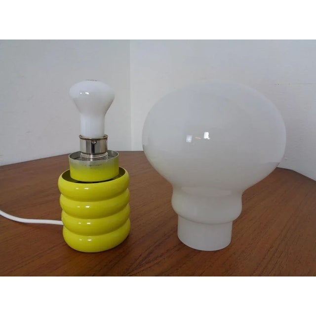 German Yellow Opaline Glass Bulb Lamp by Ingo Maurer for M Design, 1960s For Sale - Image 16 of 18