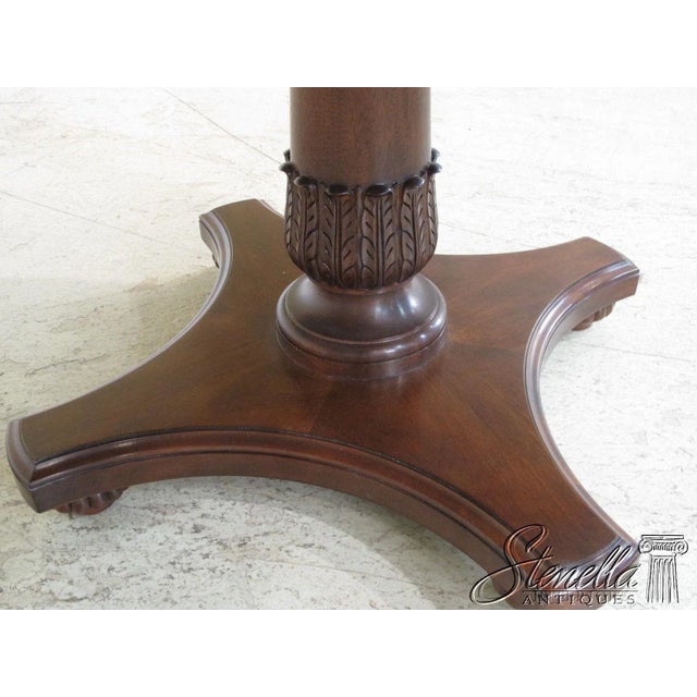 Brown Henkel Harris Round Mahogany Center Table Model #2200 For Sale - Image 8 of 11