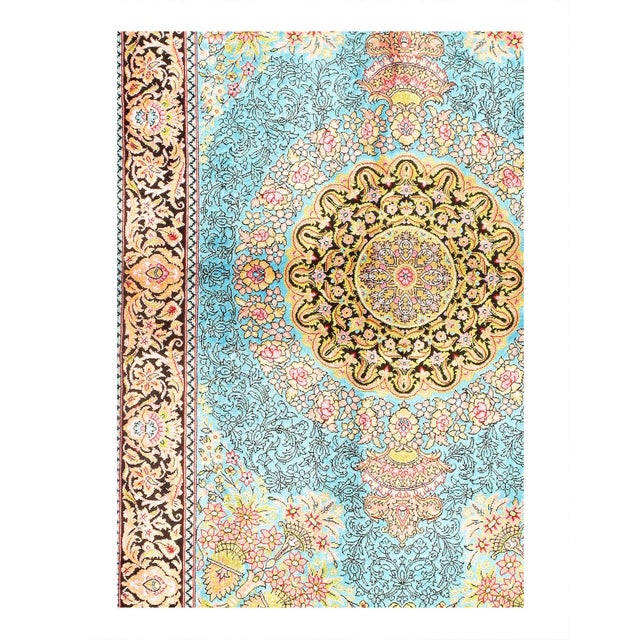 Traditional Pasargad DC Exquisite Design Paris Palace Fine Power Loom v. Silk Rug For Sale - Image 3 of 3