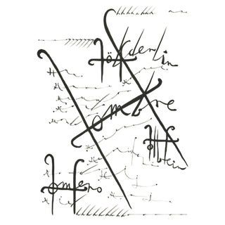 Rafael Alberti, Letter H, Lithograph, 1972 For Sale