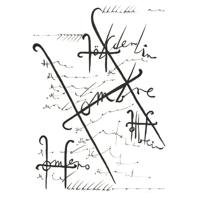 Rafael Alberti, Letter H, Lithograph, 1972 For Sale