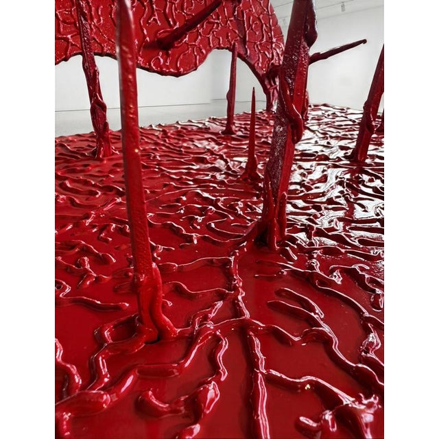 Not Yet Made - Made To Order Emissario Del Sogno Statue in Forged Steel & Acrylic by Metalmorphosis Studio For Sale - Image 5 of 8