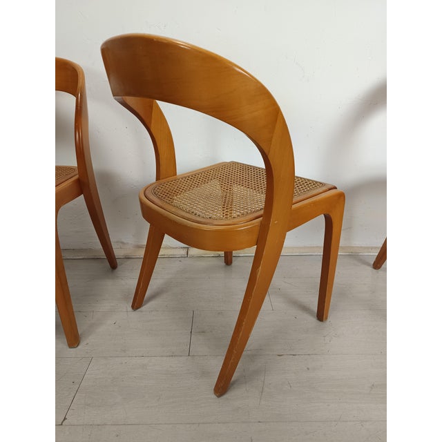 Gondola Chairs from Baumann, 1980s, Set of 4 For Sale - Image 4 of 18