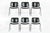 This set of six vintage Italian mid-century modern DSC 106 stacking chairs was designed by Giancarlo Piretti for Anonima...