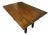 English Red Oak Flip Top Rectangular Table For Sale