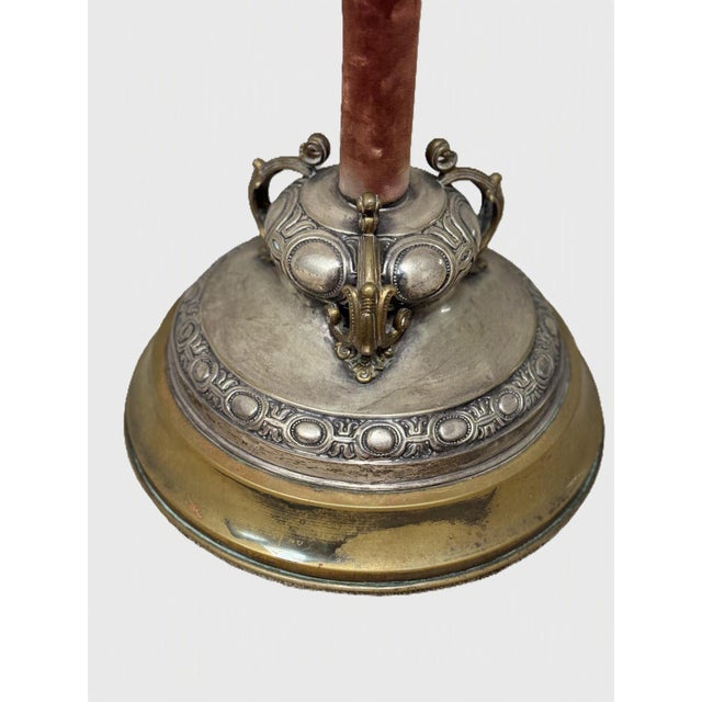Monumental Reimagined Ecclesiastical Standard Incorporating an 18th Century Austrian Processional Finial For Sale - Image 9 of 13