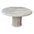 1980s Vintage Honed Travertine Scalloped Edge Postmodern Dining Table For Sale