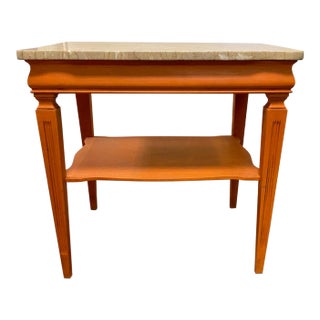 1970s Mid-Century Painted End Table For Sale