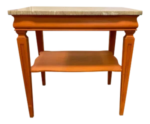 1970s Mid-Century Painted End Table