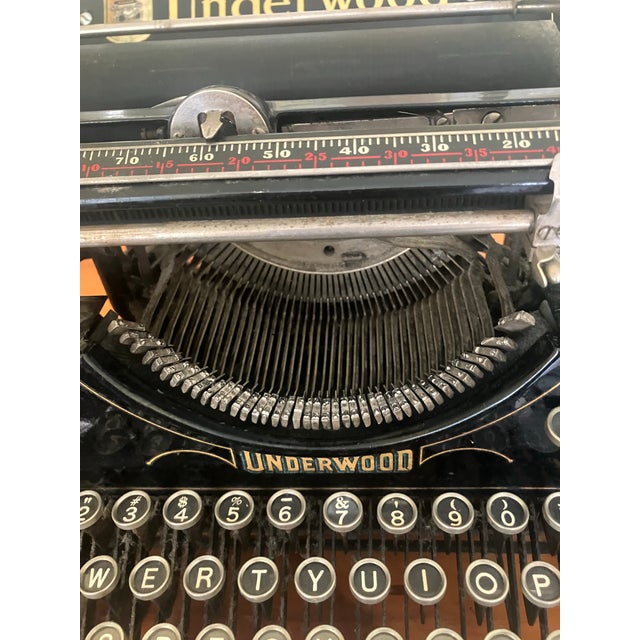 Early 20th Century Antique Underwood Typewriter No.5 For Sale - Image 5 of 10