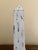 Late 20th Century Pair of Distressed White Wooden Obelisks With Architectural Form For Sale In South Bend - Image 6 of 7