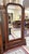 American Bassett Furniture Floor Mirror With Drawer For Sale - Image 3 of 16