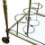 Metal Mid-Century Regency French Solid Brass & Glass Bar Cart W/ Bottle Holder For Sale - Image 7 of 11