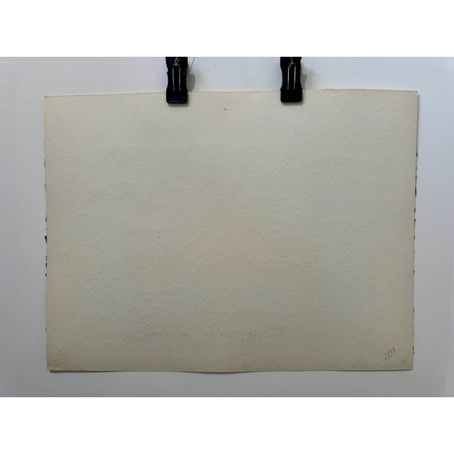 Henry Emil Salloch Original Watercolor on Paper Neil Harbor, Cape Breton Ns. 1953. For Sale In Atlanta - Image 6 of 7