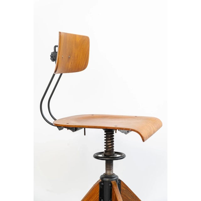 Rowac swivel desk chair by Robert Wagner, 1920s. Rare industrial chair with industral patina. It was made in Germany in...