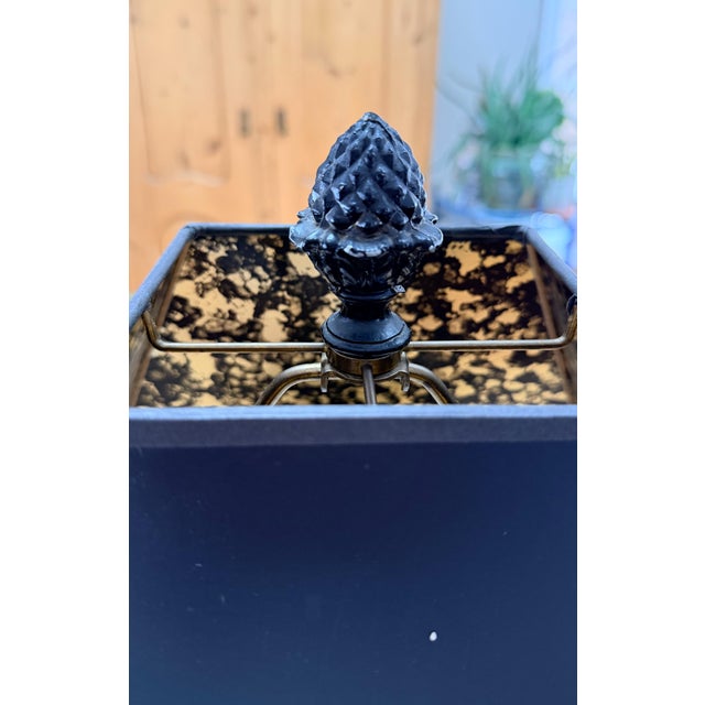 Metal Mid-Century Brass Incense Burner Table Lamp For Sale - Image 7 of 12