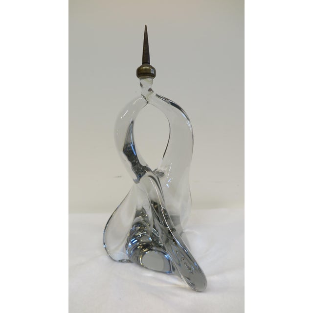 Glass Crystal Glass Sculpture Abstract For Sale - Image 7 of 13