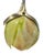 Green Mid Century Modern Slag Glass & Aluminum 1-Light Pendant, Ca. 1940 Swag Lotus Tulip Pendant Light Fixture For Sale - Image 8 of 10