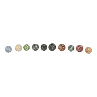 Antique English Lawn Balls Collection For Sale