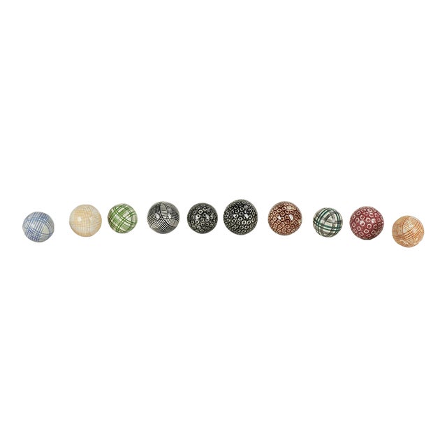Antique English Lawn Balls Collection For Sale