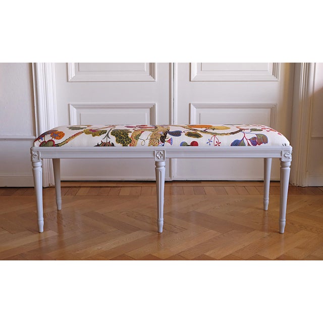 Svenskt Tenn Gustavian Bench by Josef Frank for Svenskt Tenn, 1960s For Sale - Image 4 of 6