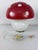 Mushroom Table Lamp in Murano Glass and Brass Base, 1970s For Sale - Image 10 of 10