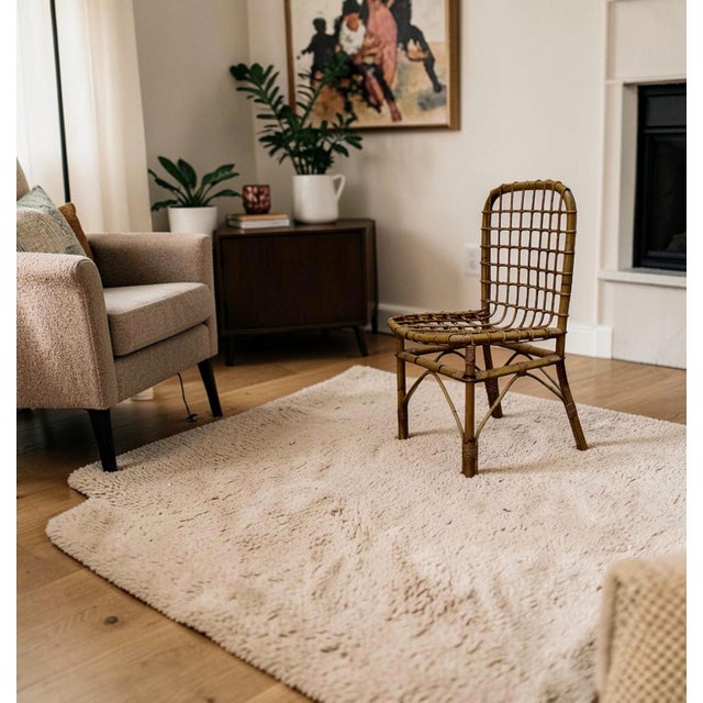 Rattan and Bamboo Chair attributed to Tito Agnoli, Italy, 1960s For Sale - Image 9 of 11