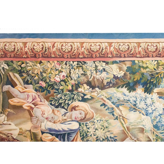Early 20th Century French Tapestery Rug For Sale - Image 10 of 12
