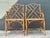 Hollywood Regency Vintage Chinese Chippendale Rattan Dining Chairs For Sale - Image 3 of 12