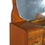 Mid-Century Modern Vintage Waterfall Carved Satinwood Dressing Table with Bakelite Handles c1940 For Sale - Image 3 of 12