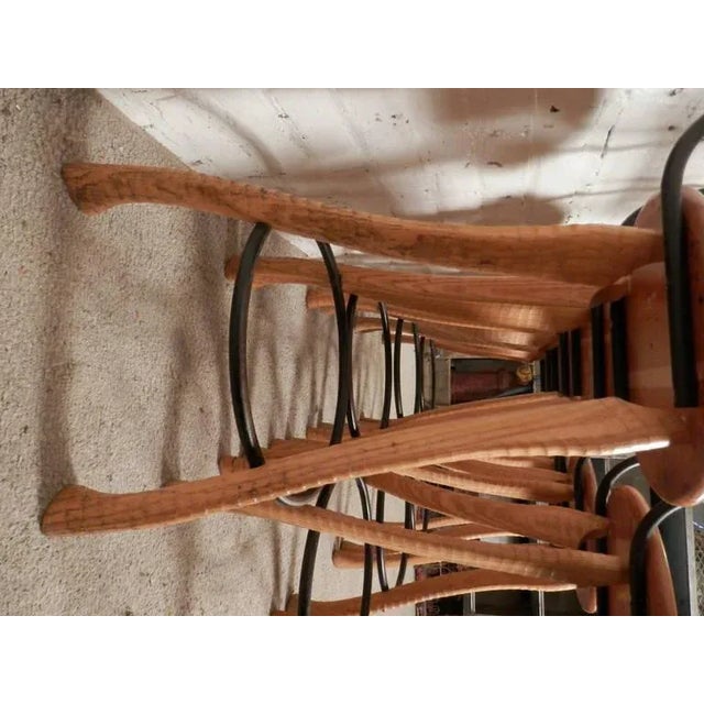 Mid-Century Sculpted Brad Smith Stools - Pair For Sale In New York - Image 6 of 10