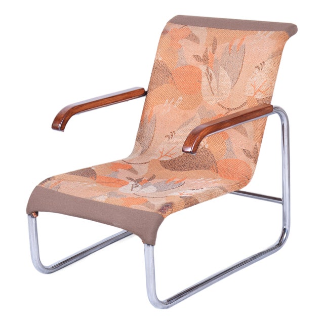 Czech Bauhaus Chrome Armchair by Marcel Breuer for Thonet, 1930s For Sale