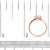 Metal 10K Rose Gold 1/3 Cttw Invisible Set Princess Cut Diamond Composite Square Shape Ring for Women (H-I color, I1-I2 clarity) - Size 5 For Sale - Image 7 of 7
