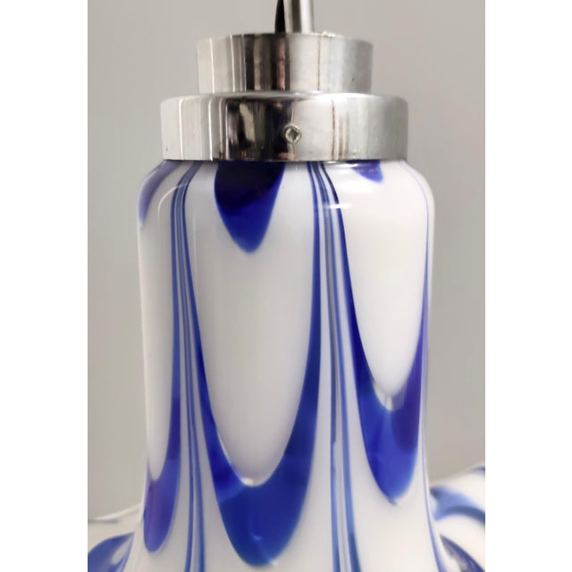 Vintage Italian Murano Glass Bell Pendant from Mazzega, 1970s For Sale - Image 15 of 16