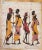 Vintage African Batik Wall Art, Hand Painted Textile Tapestry Wall Art For Sale In Chicago - Image 6 of 12