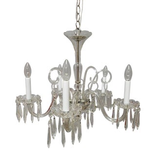 Vintage Venetian Style Crystal Chandelier For Sale