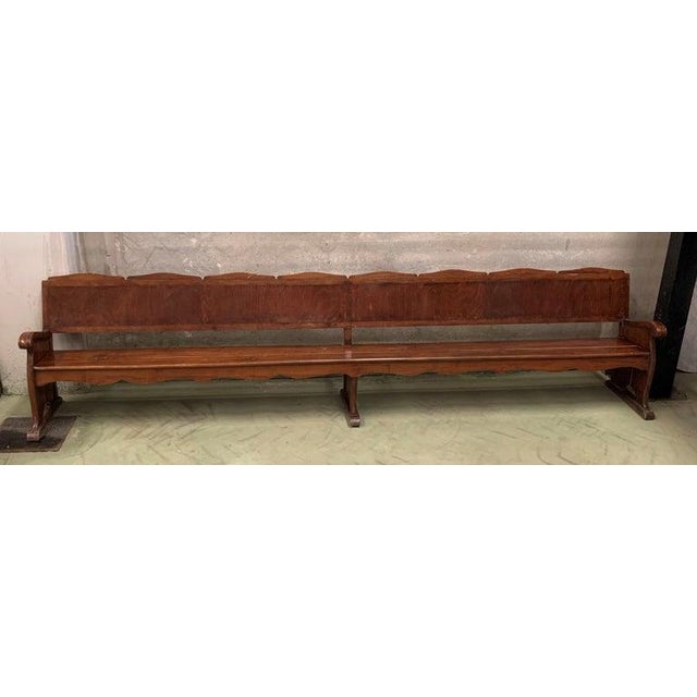 20th century Monumental church walnut bench We have 30 unit available The items are in our storage in Spain. We only can...