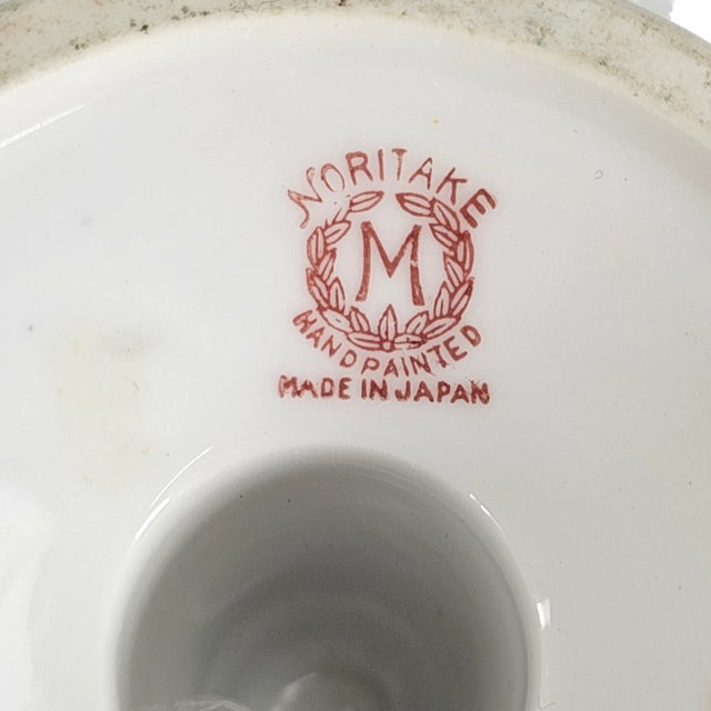 Japanese Noritake Tree in the Meadow Porcelain Compote Pedestal For Sale - Image 10 of 11