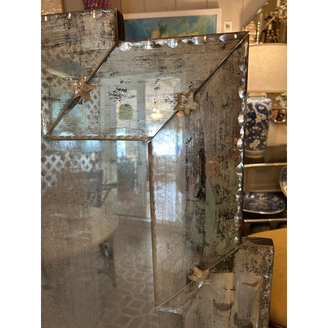Large Ghosted Mirror Skyscraper Mirror For Sale - Image 4 of 6