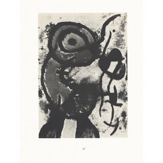 1967 Joan Miró Lithograph 18, "Personnage Et Oiseau" (Person and Bird) For Sale