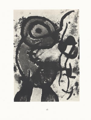 1967 Joan Miró Lithograph 18, "Personnage Et Oiseau" (Person and Bird)
