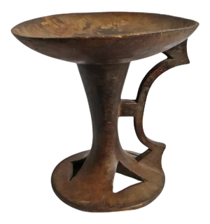 Vintage Naga Serving Bowl Stool