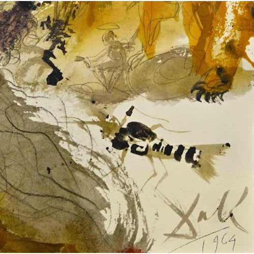 Leviathan is a Color lithograph on heavy rag paper realized in 1964 by Salvador Dalì, It is part of Biblia Sacra vulgatæ...